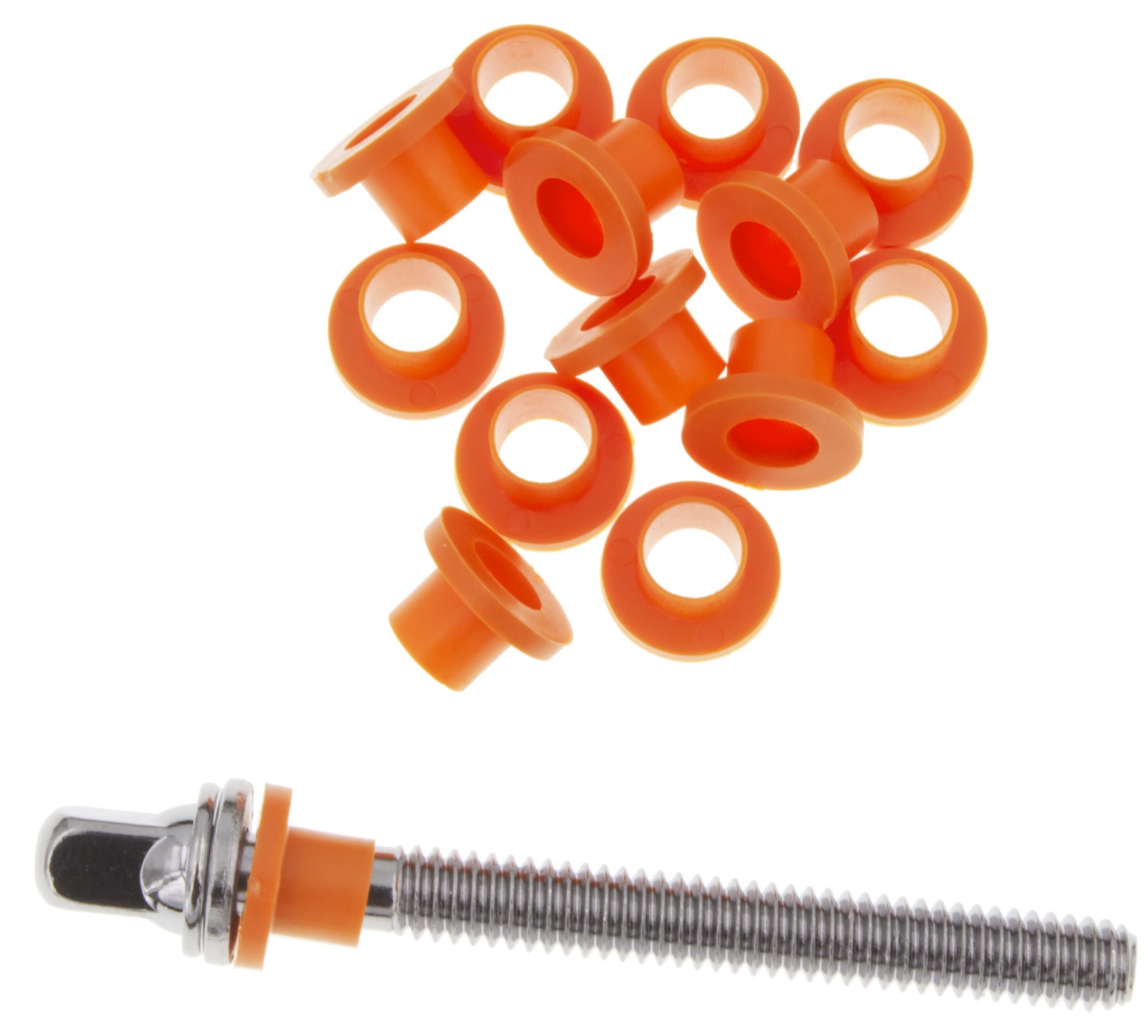 TRW100OR - Rondelles nylon pour tirants - Orange (x100)