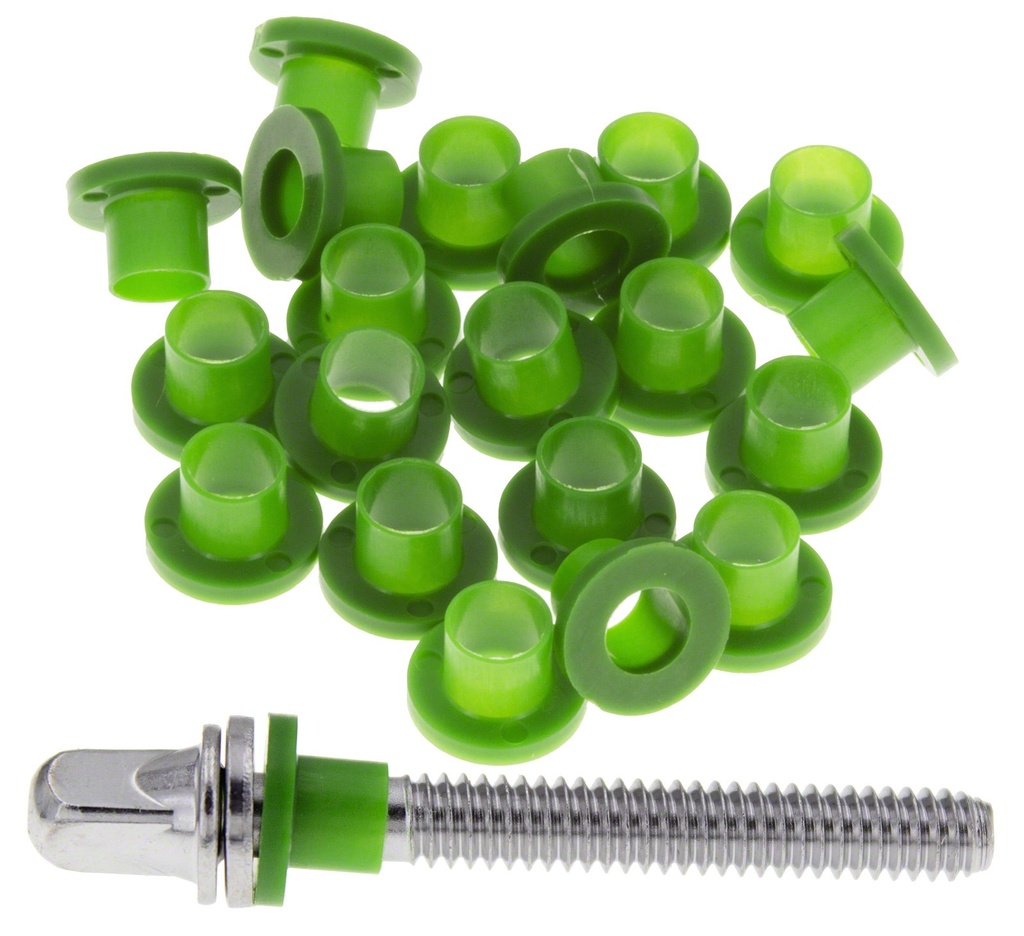 TRW20G - Rondelles nylon pour tirants - Vert (x20)