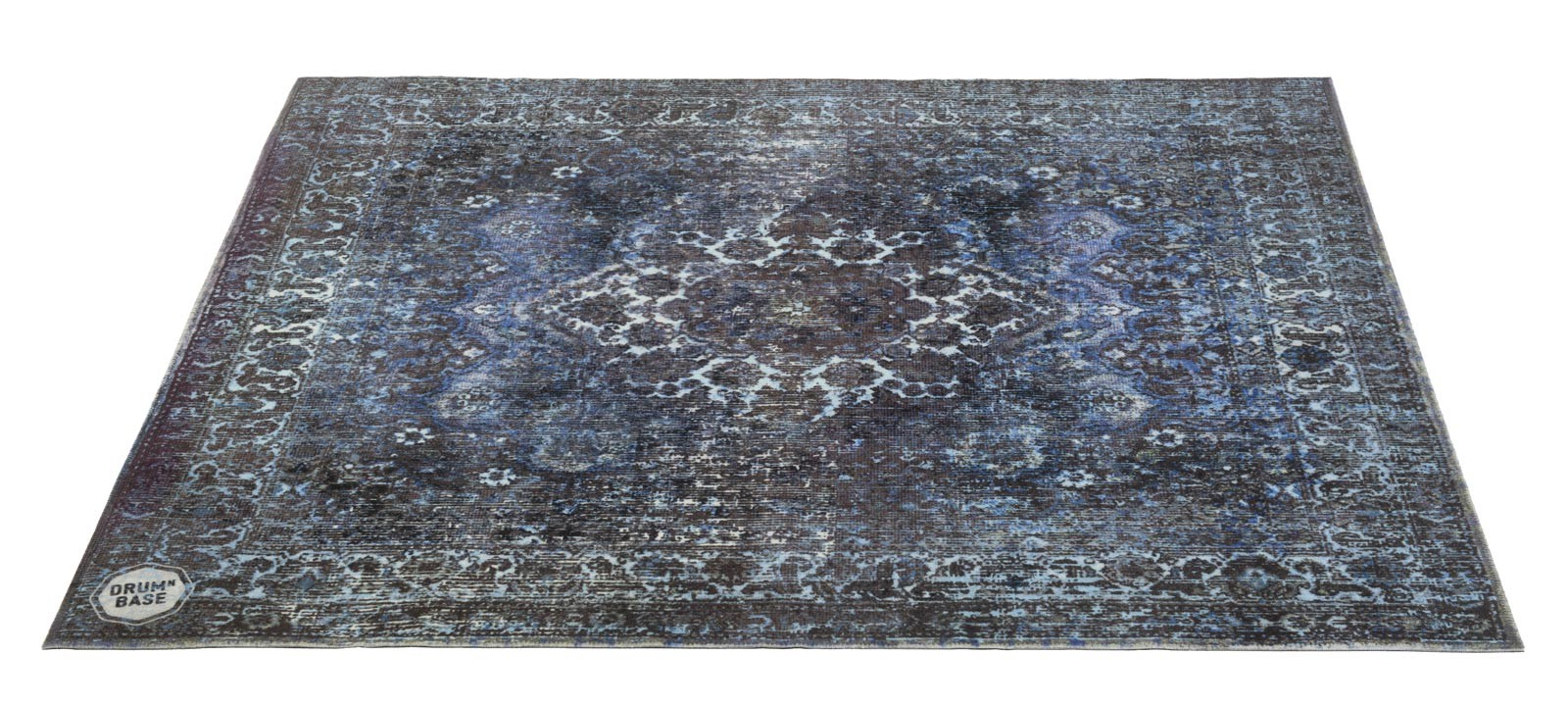 VP185-BLU - Tapis Vintage Persian 1.85 x 1.60m Antidérapant - Blue