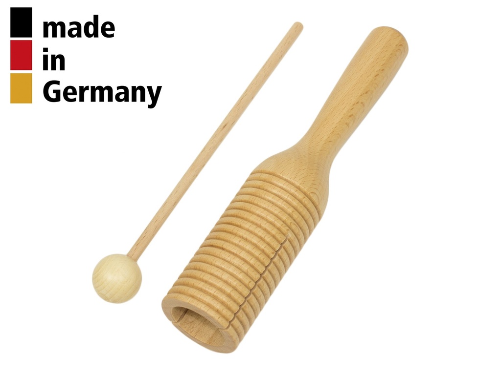 Tone Block / Guiro Hêtre + Baguette - 3+