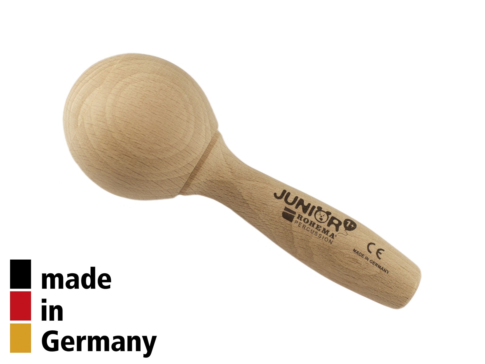 Mini Maracas Hêtre 13cm - Finition Naturelle - 1+