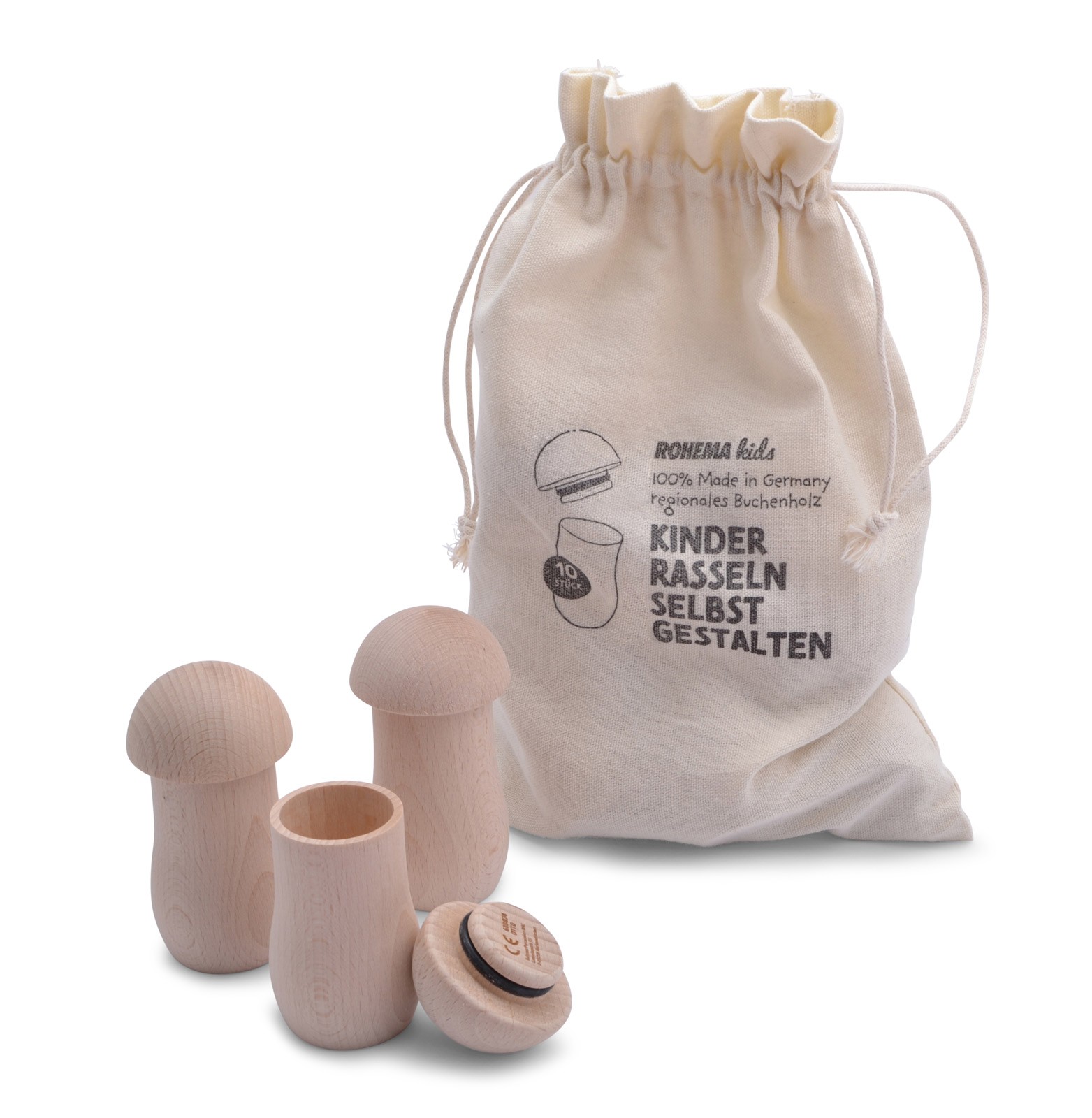 Set de 10 shakers Champignons personnalisables - 3+