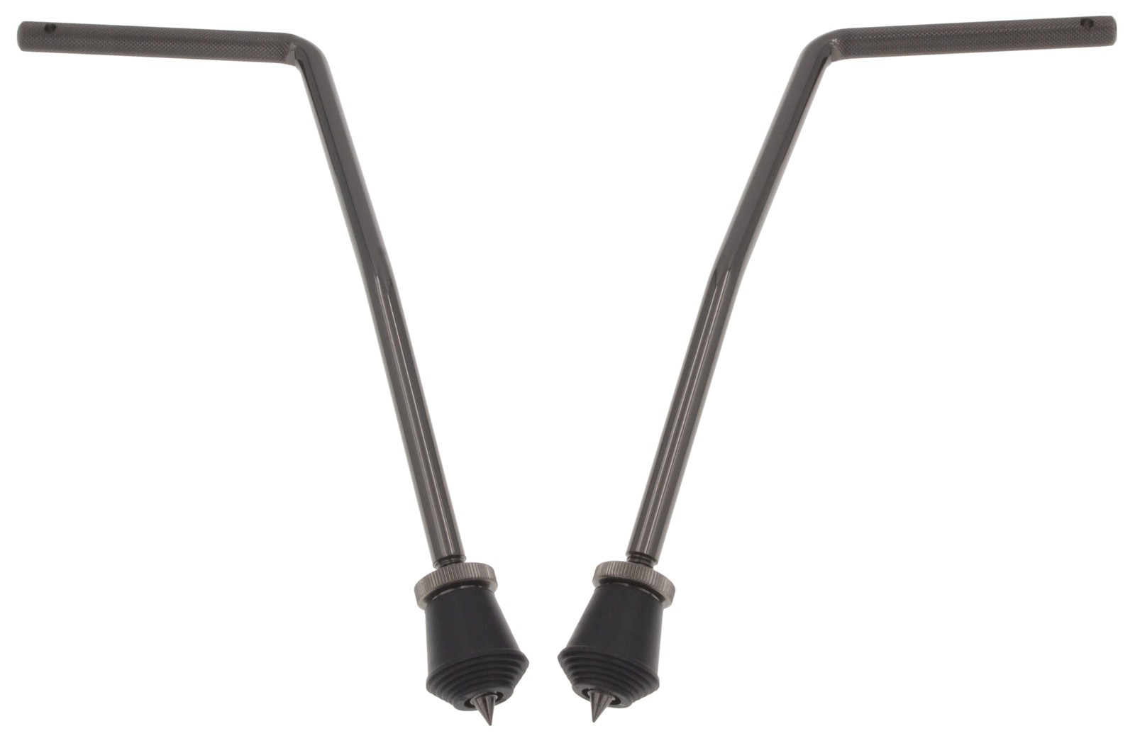 BDS7-105-BK - Pieds Grosse Caisse Incurvés - Ø10.5mm (x2) - Noir