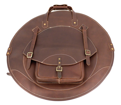 [TKL-BPCB-L24] Sac Cymbales en cuir 24"  Sac à dos - Marron