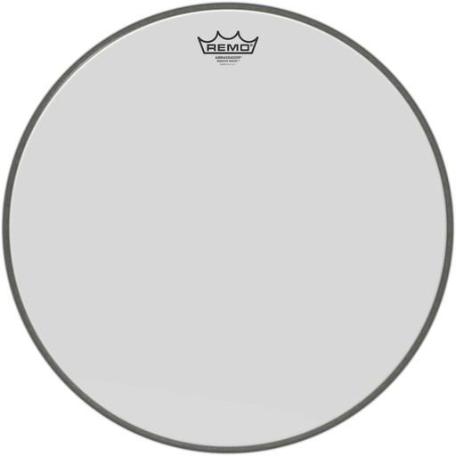 [BR-1218-00] Peau Ambassador blanc lisse 18" pour Grosse caisse