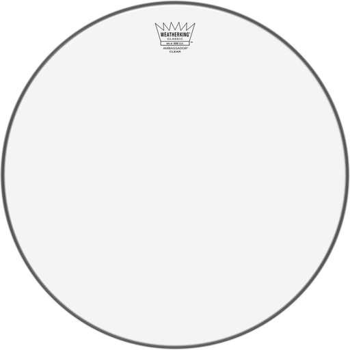 [CL-0316-BA] Peau de frappe Ambassador transparente de 16" pour batterie vintage ou personnalisée (Classic Fit)