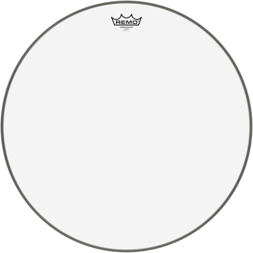 [BA-0320-00] Peau Ambassador Transparente 20" pour Tom sur pieds