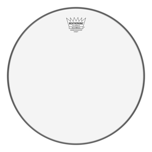 [CL-0113-SA] Peau de frappe Ambassador Hazy de 13" pour caisse claire vintage ou personnalisée (Classic Fit)