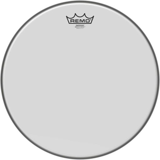 [BE-0214-00] Peau Emperor blanc lisse 14" pour Tom/ Caisse claire/ Tom sur pieds