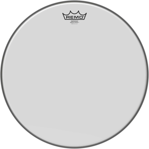 [BE-0215-00] Peau Emperor blanc lisse 15" pour Tom/ Caisse claire/ Tom sur pieds