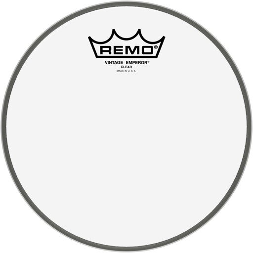 [VE-0308-00] Peau Vintage Emperor transparente 8" pour tom