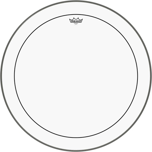 [PS-1328-00] Peau Pinstripe transparente 28" pour Grosse caisse