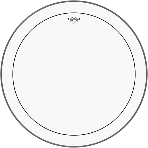 [PS-1330-00] Peau Pinstripe transparente 30" pour Grosse caisse