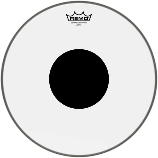 [CS-0315-10] Peau CS Transparente 15" + rond noir, pour Tom