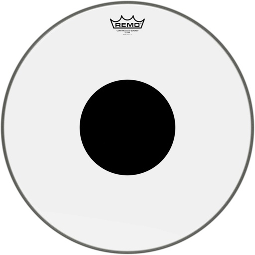 [CS-0318-10] Peau CS Transparente 18" + rond noir, pour Tom sur pieds