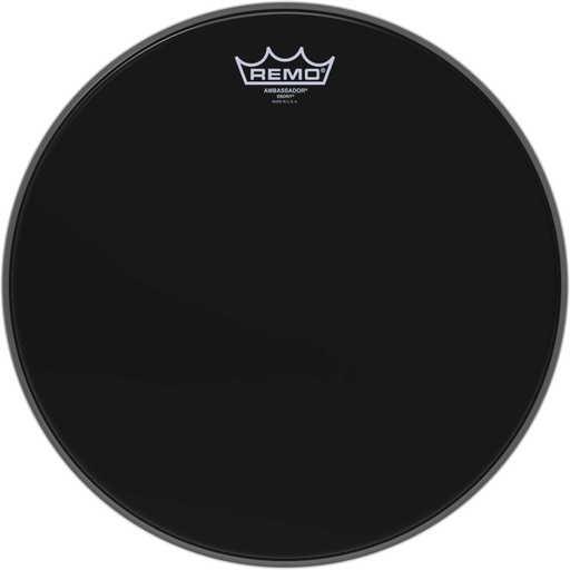 [ES-0014-00] Peau Ebony Ambassador 14" pour Tom/ Caisse claire/ Tom sur pieds