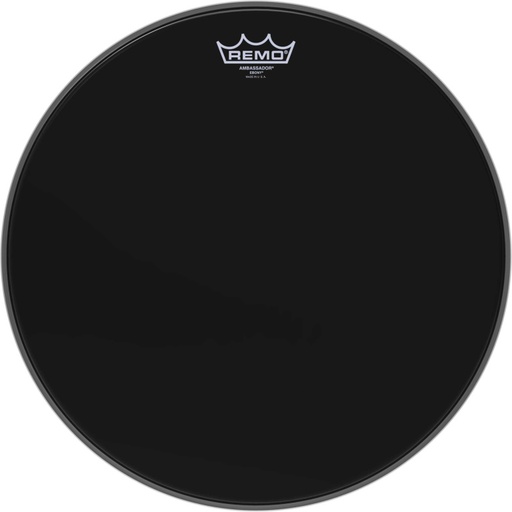 [ES-0016-00] Peau Ebony Ambassador 16" pour Caisse claire/ Tom sur pieds