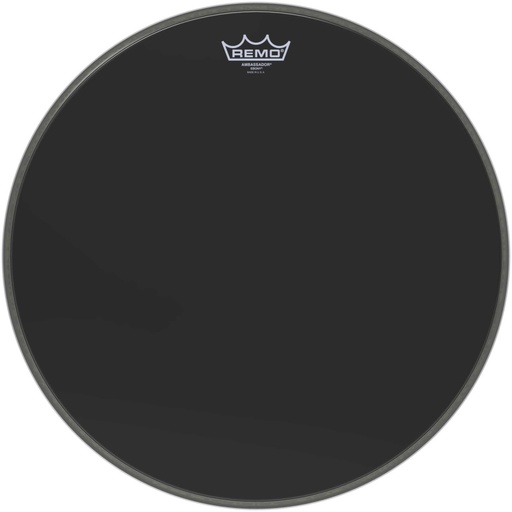 [ES-1018-00] Peau Ebony Ambassador 18" pour Grosse caisse