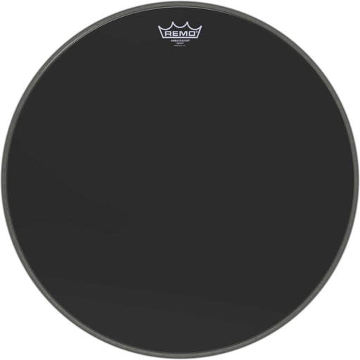 [ES-1020-00] Peau Ebony Ambassador 20" pour Grosse caisse