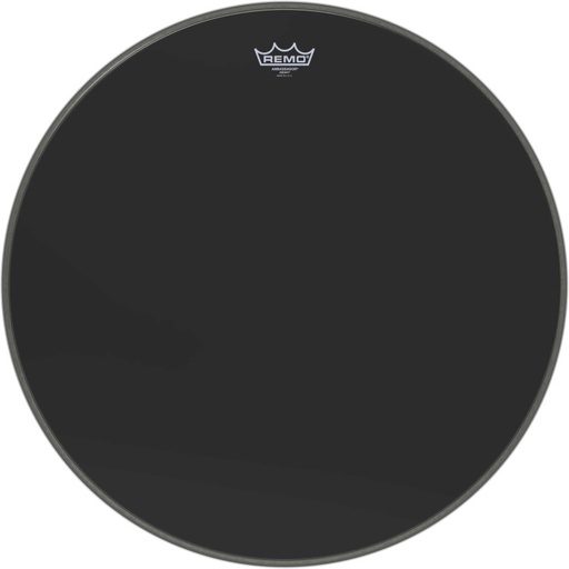 [ES-1024-00] Peau Ebony Ambassador 24" pour Grosse caisse