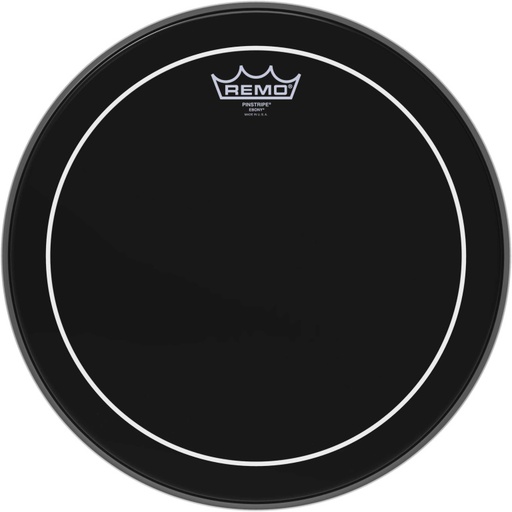 [ES-0614-PS] Peau Ebony Pinstripe 14" pour Tom/ Caisse claire/ Tom sur pieds