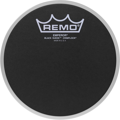 [ES-0806-MP] Peau 6" Emperor Ebony Suede Crimplock pour tom de parade