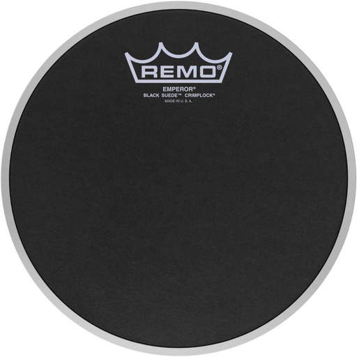 [ES-0808-MP] Peau 8" Emperor Ebony Suede Crimplock pour tom de parade