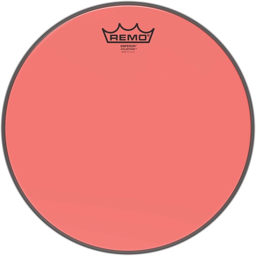 [BE-0312-CT-RD] Peau de frappe Emperor Colortone, rouge, 12"