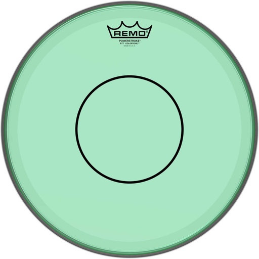 [P7-0313-CT-GN] Peau de frappe Powerstroke 77 Colortone pour caisse claire, vert, 13"