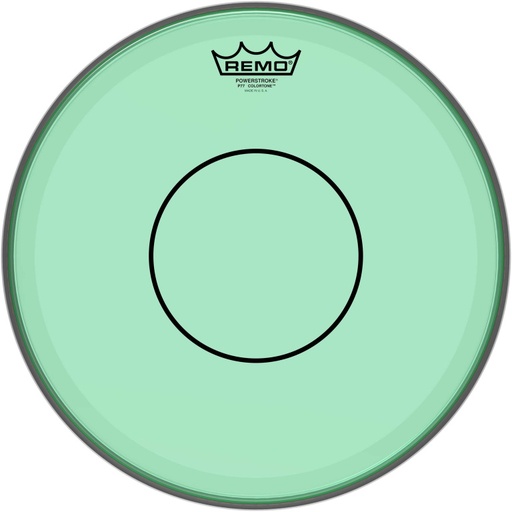 [P7-0314-CT-GN] Peau de frappe Powerstroke 77 Colortone pour caisse claire, vert, 13"