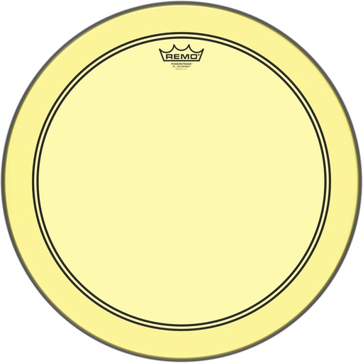 [P3-1318-CT-YE] Peau de frappe Powerstroke 3 Colortone pour grosse caisse, jaune, 18"