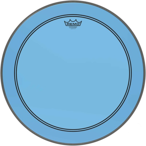 [P3-1320-CT-BU] Peau de frappe Powerstroke 3 Colortone pour grosse caisse, bleu, 20"
