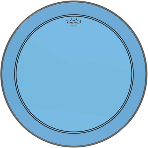 [P3-1324-CT-BU] Peau de frappe Powerstroke 3 Colortone pour grosse caisse, bleu, 24"