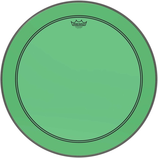 [P3-1324-CT-GN] Peau de frappe Powerstroke 3 Colortone pour grosse caisse, vert, 24"