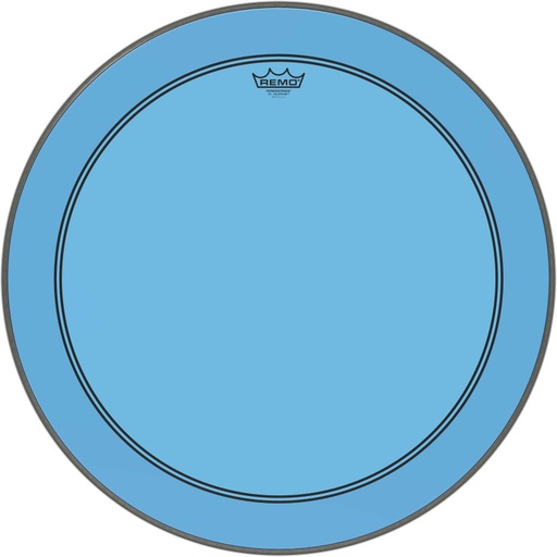 [P3-1326-CT-BU] Peau de frappe Powerstroke 3 Colortone pour grosse caisse, bleu, 26"