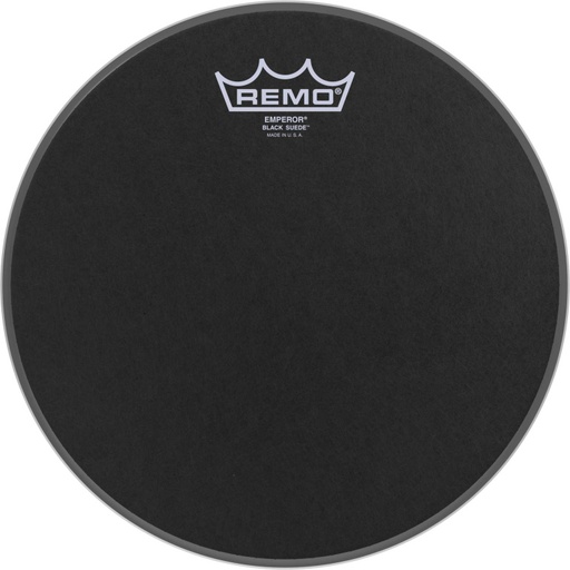 [BE-0810-ES] Peau Black Suede Emperor 10" pour Tom/ Caisse Claire