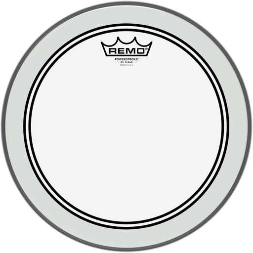 [P3-0312-BP] Peau Powerstroke 3 Ambassador transparente 12" pour Tom/ Caisse claire