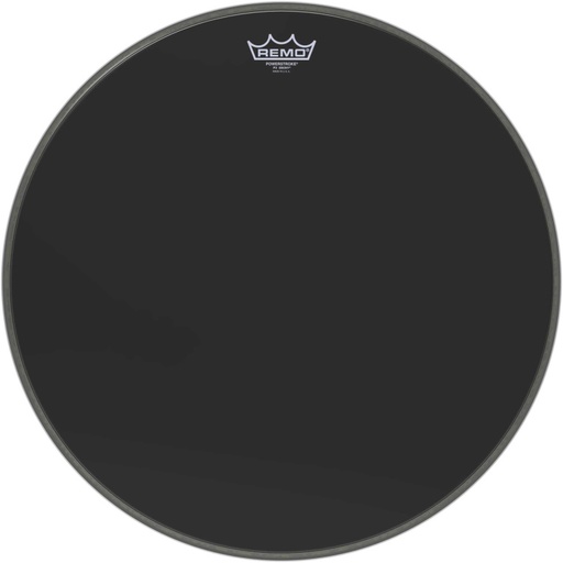 [P3-1020-ES] Peau Powerstroke 3 Ebony 20" + renfort pour grosse caisse