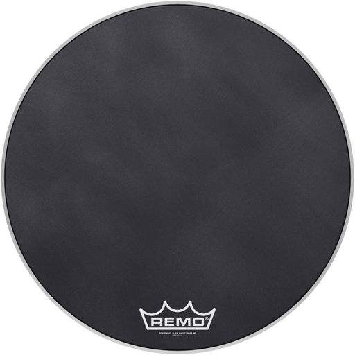 [PM-1826-MP] Peau Powermax Black Suede 26" pour Grosse Caisse de parade