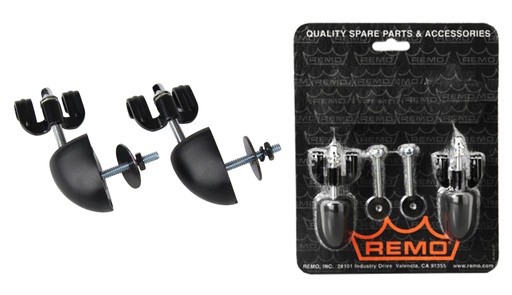 [HK-5155-02] Coquilles pour djembé, 2 pièces, noir