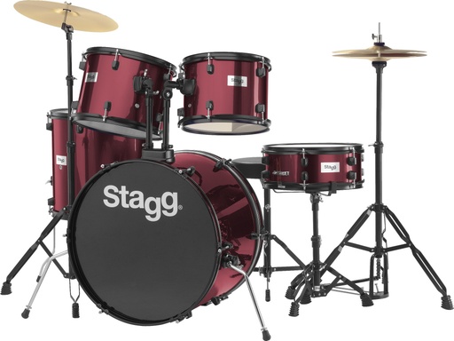 [TIM122B WR] Batterie 22" Standard, 5 fûts en tilleul (6-plis) + hardware & cymbales