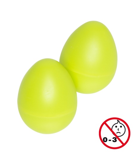 [EGG-2 GR] Paire de Egg Shakers en plastique