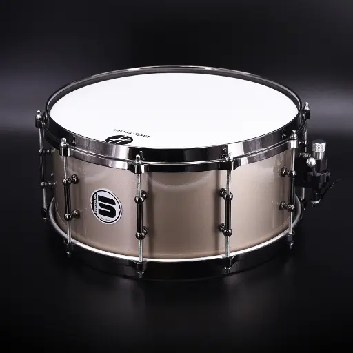 [CCL-TSS-NoirChamp14x6,5] Caisse claire Aluminium TSS "Touch Sensitive Sound" 14" x 6.5" Champagne métallisé