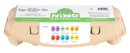 [NINOSET19] ASSORTIMENT 12 OEUFS-SHAKER NINO SOFT
