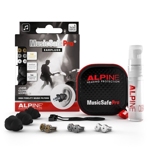 [MSAFEPRO-BK] BOUCHONS ALPINE MUSICSAFE PRO NOIR