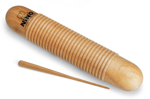 [NINO555] GUIRO BOIS NINO AVEC GRATTOIR