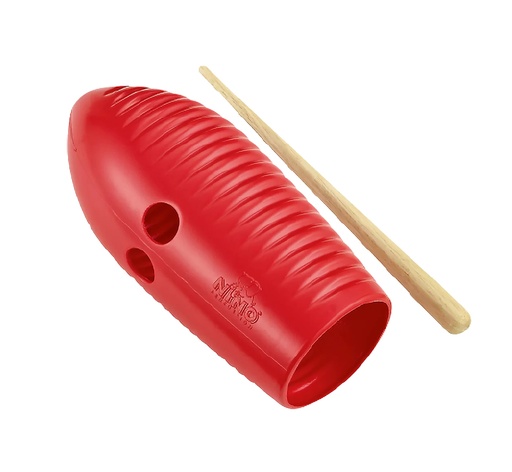 [NINO581R] MINI GUIRO FIBRE ROUGE