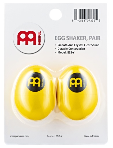 [ES2-Y] OEUF SHAKER MEINL PLASTIQUE JAUNE