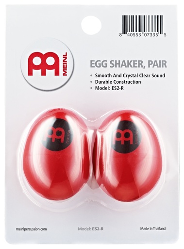 [ES2-R] OEUF SHAKER MEINL PLASTIQUE ROUGE