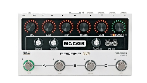 [PREAMPLIVE] PEDALIER MOOER PREAMP LIVE
